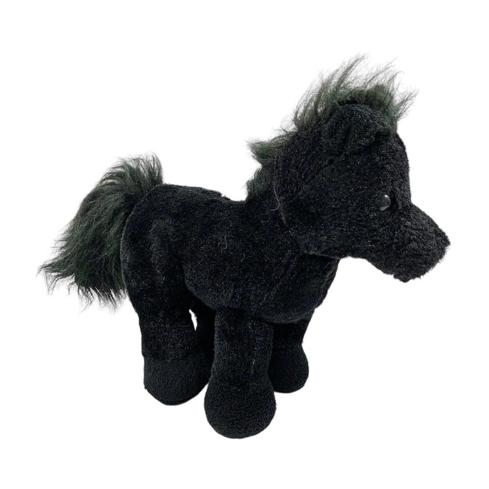 Ganz Webkins Black Stallion Horse Plush Toy Stuffed Animal No Code HM145 Gift
